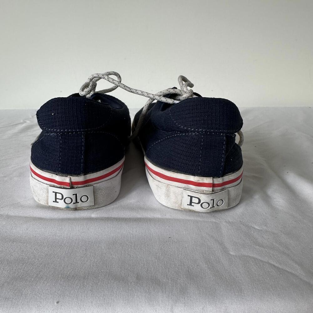 Polo Ralph Lauren Men's Navy Canvas Sneakers - 7.5 - Picture 5 of 7